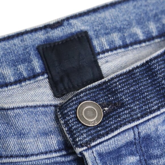 RtA Boyfriend Denim Straight Ryder Paint Distressed Washed Cross 28 Jeans - Picture 3 of 11